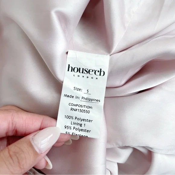 House of CB Myrna dress in blush - Picture 5 of 6